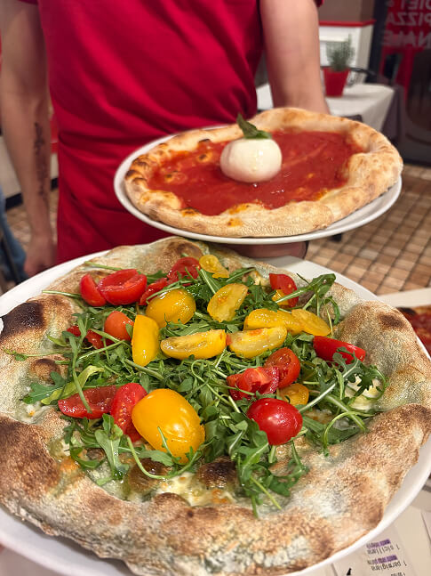 pizza pomodorini colorati il sagittario